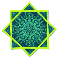 Luna Moth – UV spinning flow star by First Earth, delicate rave prop with moth artwork 