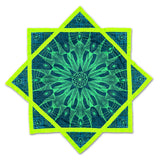 Luna Moth – UV spinning flow star by First Earth, delicate rave prop with moth artwork 