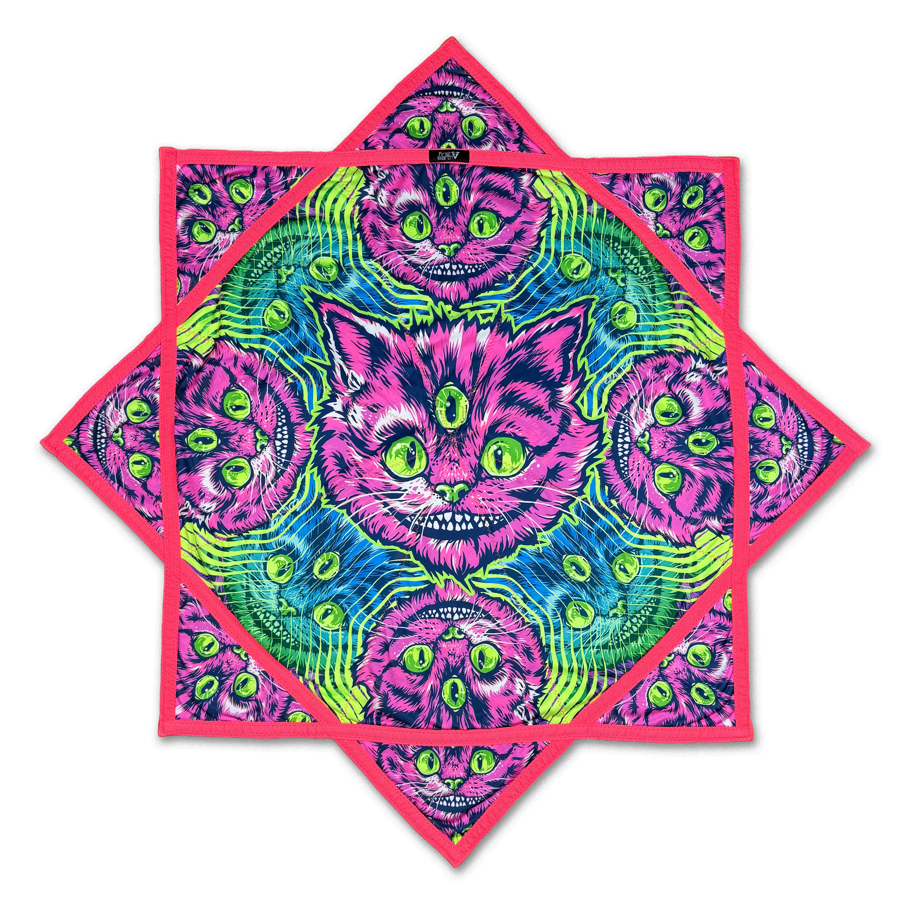 First Earth Meowthra 48-inch Mega Kaiju Flow Star – UV reactive spinning prop for rave and festival flow arts