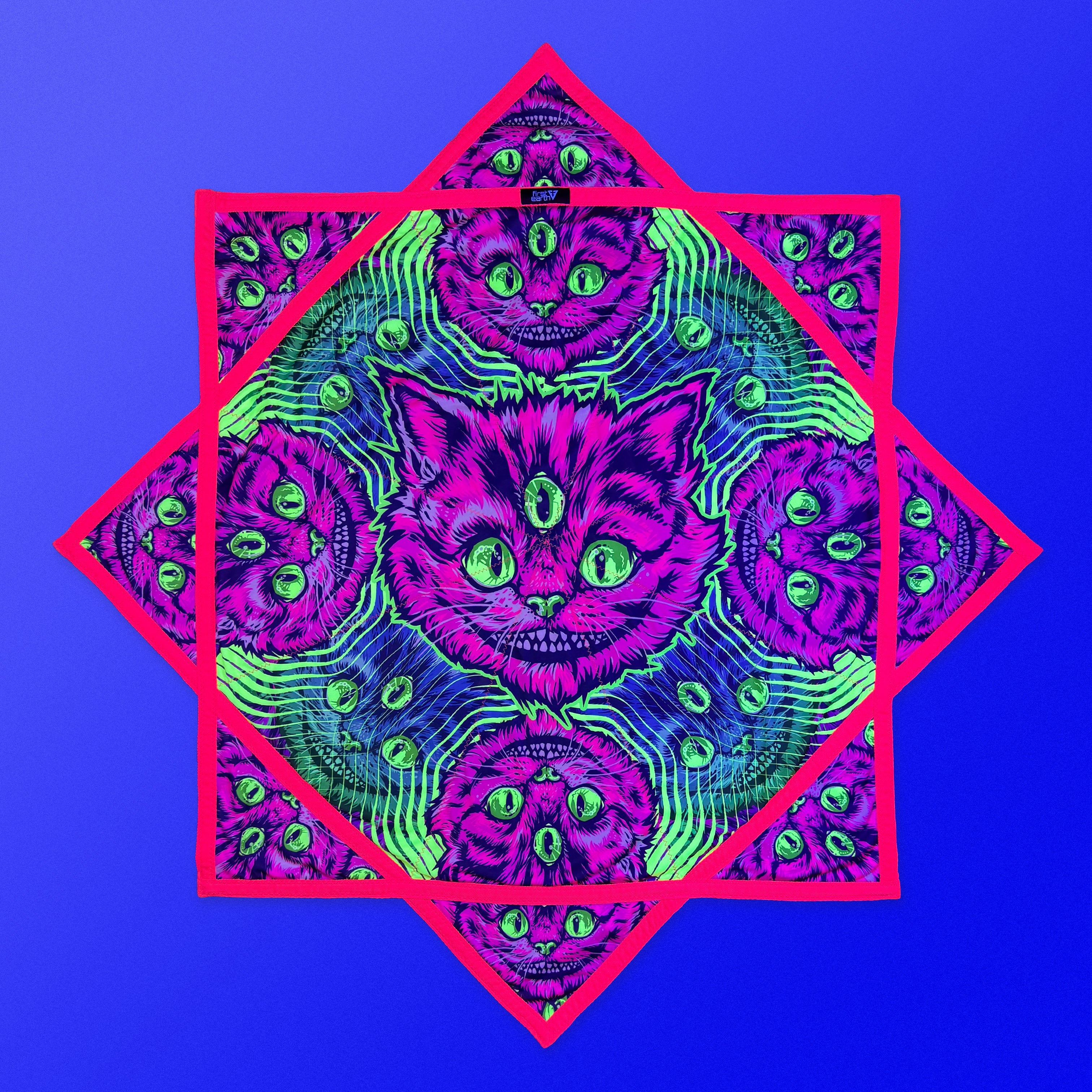 First Earth Meowthra 48-inch Mega Kaiju Flow Star – UV reactive spinning prop for rave and festival flow arts