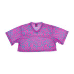 Neon Cheetah - Mesh Crop Jersey