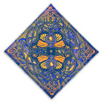Monarch UV glow bandana by First Earth – lightweight rave accessory with glowing butterfly design, breathable and festival-ready 