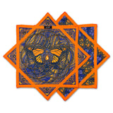 Monarch – UV spinning flow star by First Earth, vibrant butterfly-inspired rave prop for festivals and flow arts