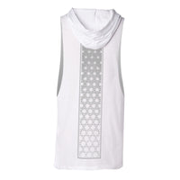 Night Colors - White - Hooded Muscle Tank