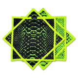 Neon Serpent – UV spinning flow star by First Earth, striking rave prop with serpent design 