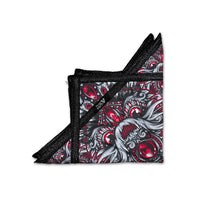 Owl Totem – red spinning flow star by First Earth, bold rave prop with owl totem motif 