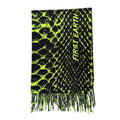 Neon Serpent pashmina by First Earth – lightweight rave wrap featuring serpent design, soft and breathable for flow arts and chilly set times 