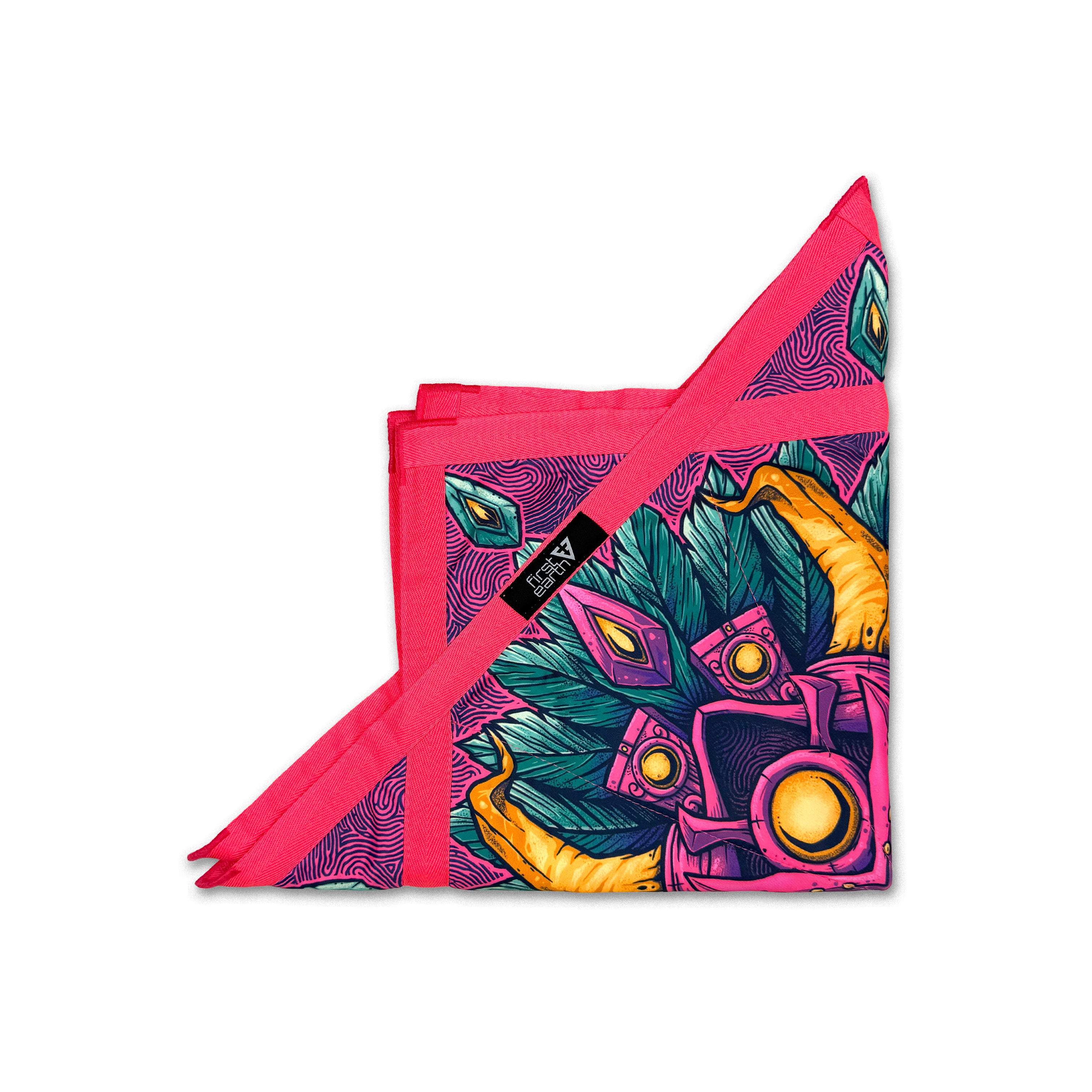 PsyTiger – UV spinning flow star by First Earth, dynamic rave prop with psychedelic tiger art 