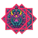 PsyTiger – UV spinning flow star by First Earth, dynamic rave prop with psychedelic tiger art 