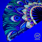 Royal Plume - UV Glow - Hand Fan