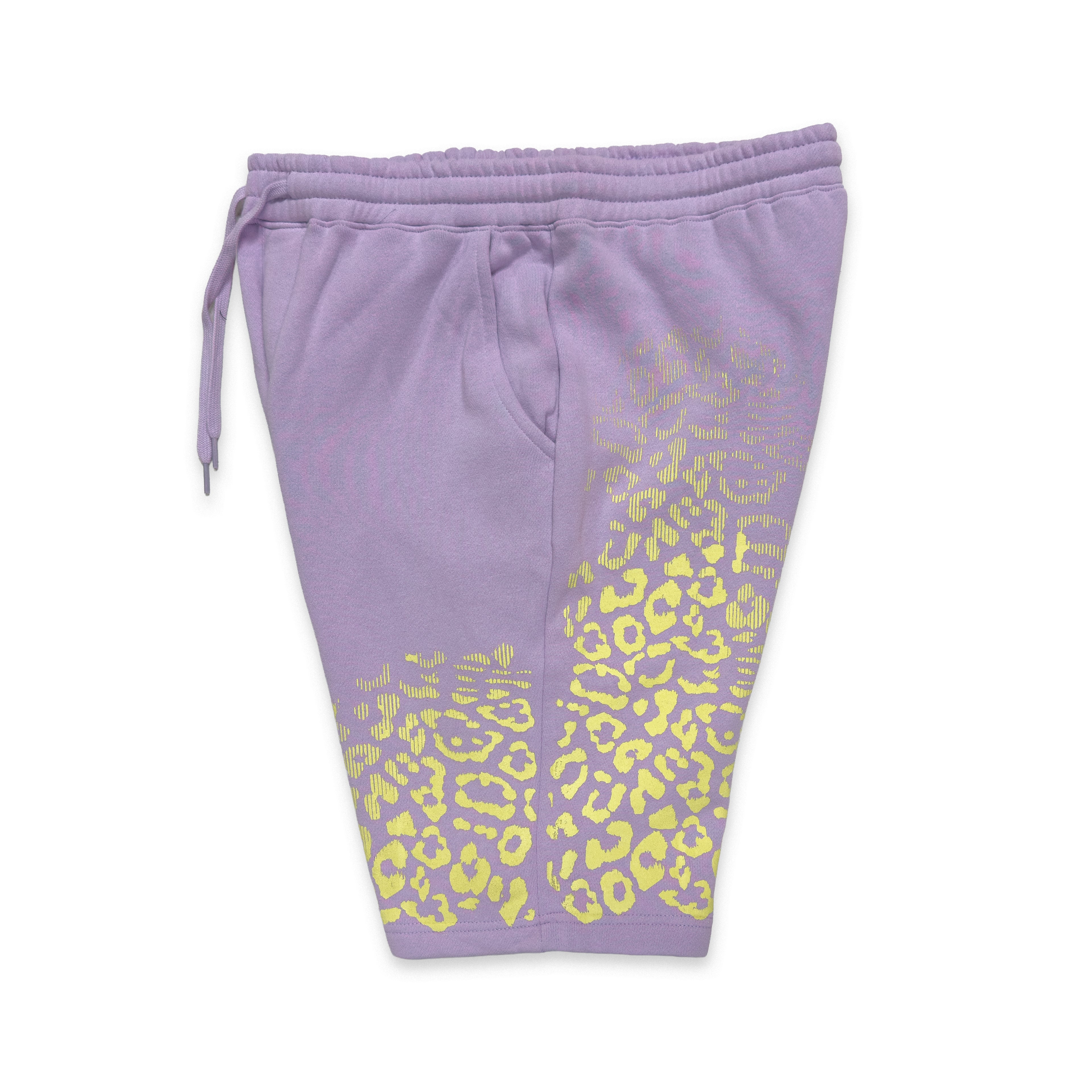 First Earth Flower of Life lavender shorts for rave and festival wear