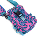 First Earth Asanoha Pink Sling Bag — UV-reactive sacred-geometry rave bag built for hands-free spinning and flow.