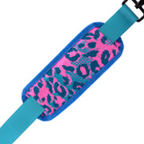 First Earth Neon Cheetah Cross Body sling Bag — neon cheetah-print UV rave bag that glows under blacklight and stays secure while you’re spinning and dancing.