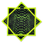 Neon Serpent – UV spinning flow star by First Earth, striking rave prop with serpent design 