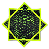 Neon Serpent – UV spinning flow star by First Earth, striking rave prop with serpent design 