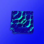 Neon Snake UV glow bandana by First Earth – lightweight rave accessory with glowing serpent design, breathable and UV-reactive for dance floors 