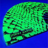 Neon Snake - UV Glow - Hand Fan