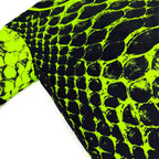 Neon Serpent UV baseball jersey by First Earth – oversized rave jersey with glowing serpent design under blacklight and breathable comfort 