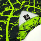 Neon Serpent UV baseball jersey by First Earth – oversized rave jersey with glowing serpent design under blacklight and breathable comfort 