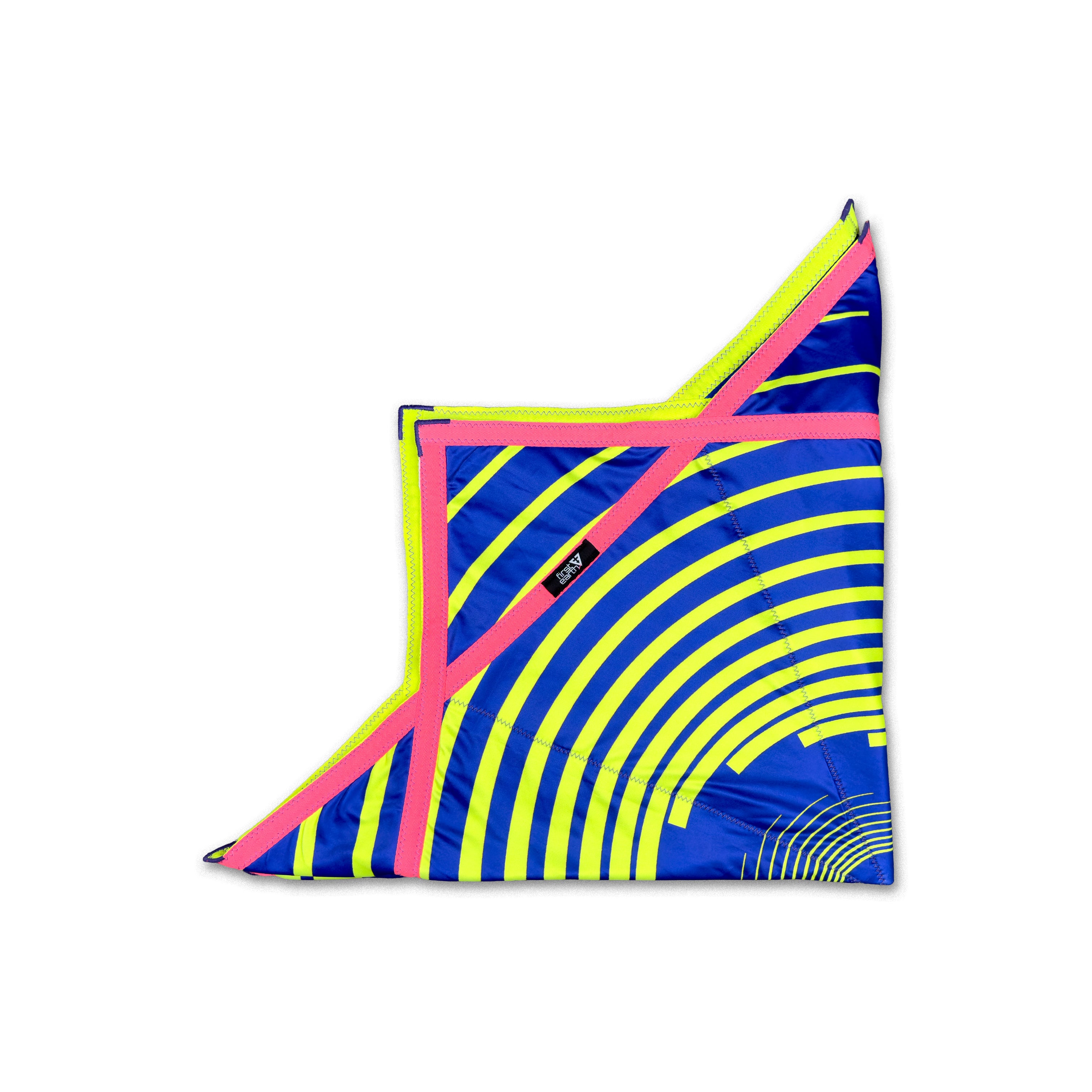 First Earth Spiral 1 48” Mega Kaiju Flow Star — color-switch UV rave prop built for huge, smooth spinning.