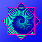 First Earth Spiral 1 48” Mega Kaiju Flow Star — color-switch UV rave prop built for huge, smooth spinning.