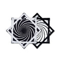 First Earth Mini Spiral 2 UV Flow Star — black and white 20” rave prop designed for fast, smooth spinning.