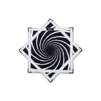 First Earth Mini Spiral 2 UV Flow Star — black and white 20” rave prop designed for fast, smooth spinning.