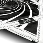 First Earth Mini Spiral 2 UV Flow Star — black and white 20” rave prop designed for fast, smooth spinning.