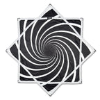 First Earth Spiral 2 48” Mega Kaiju Flow Star — black and white color-switch UV rave prop built for massive, smooth spinning.