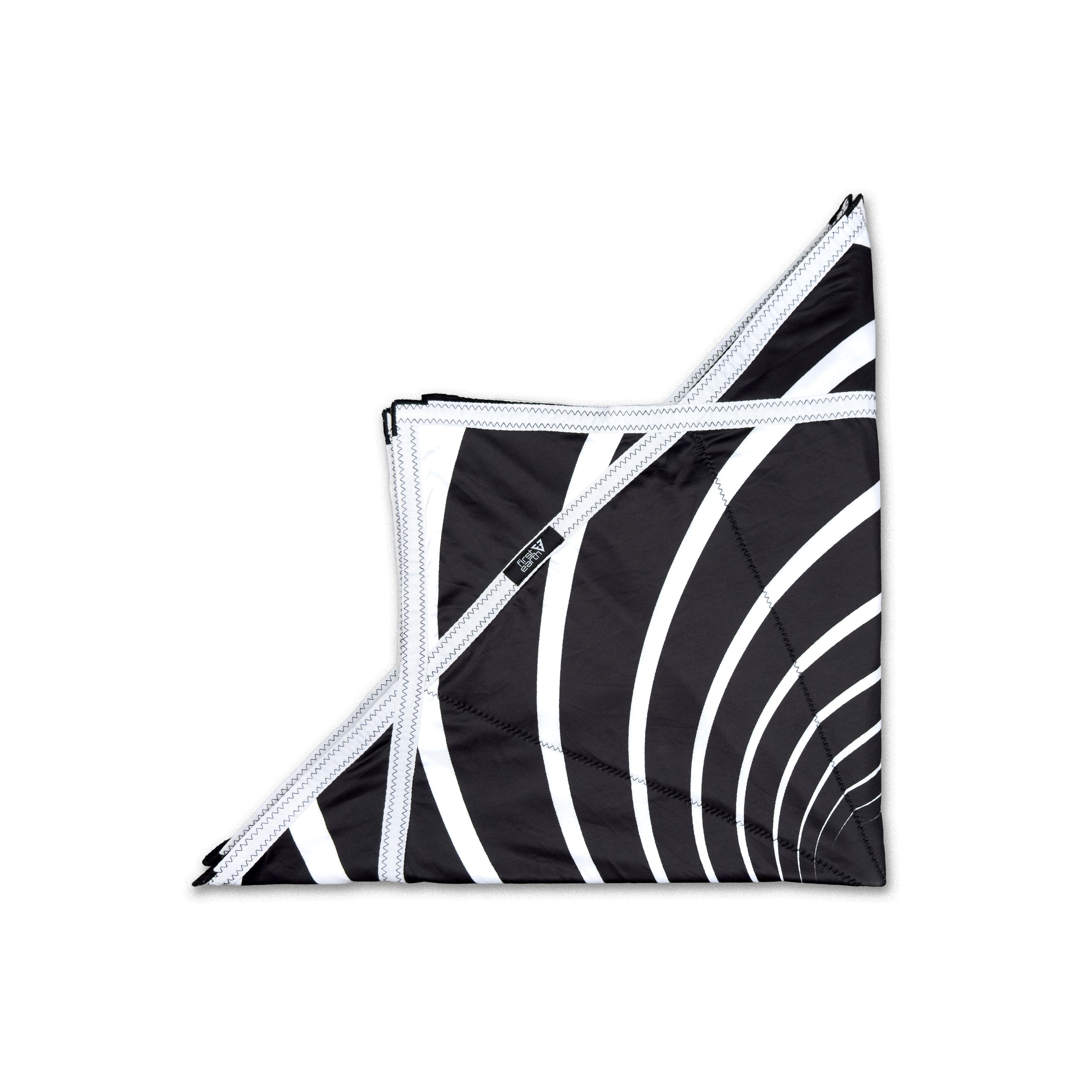 First Earth Spiral 2 48” Mega Kaiju Flow Star — black and white color-switch UV rave prop built for massive, smooth spinning.