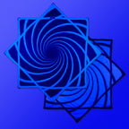 First Earth Spiral 2 48” Mega Kaiju Flow Star — black and white color-switch UV rave prop built for massive, smooth spinning.