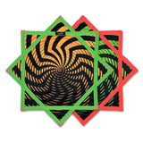 First Earth Spiral 3 Flow Star – UV reactive spiral design spinner perfect for festival and rave flow