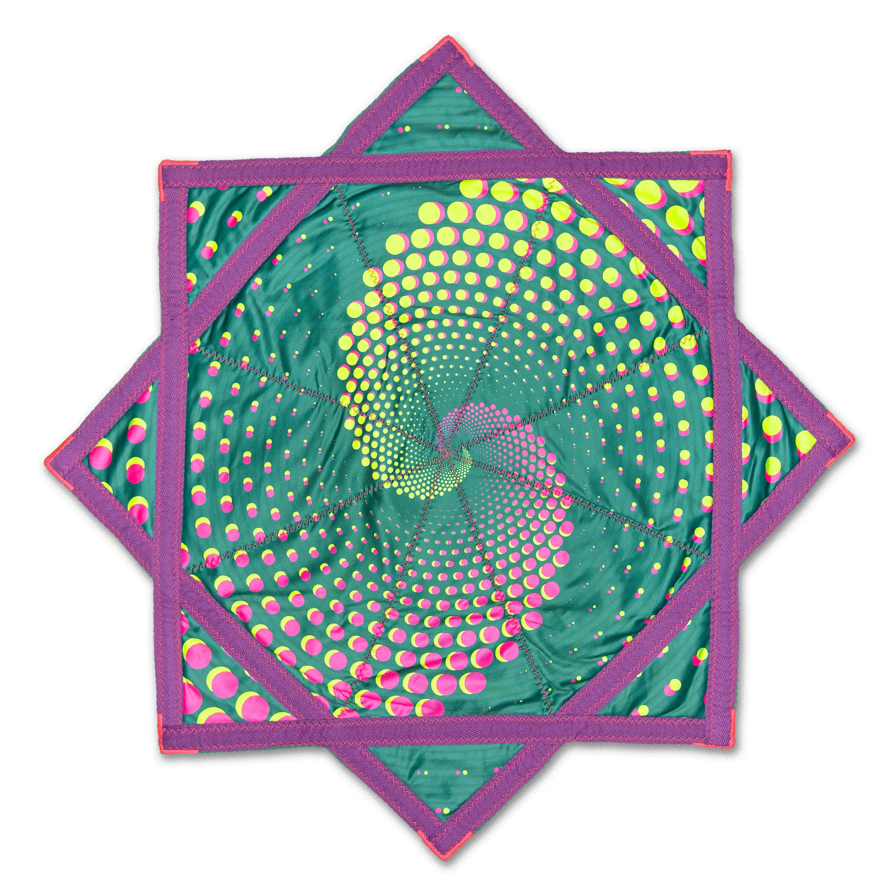 Spiral 4 UV Flow Star by First Earth – UV-reactive spinning design for festivals and raves
