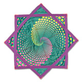Spiral 4 UV Flow Star by First Earth – UV-reactive spinning design for festivals and raves