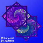 Spiral 4 UV Flow Star by First Earth – UV-reactive spinning design for festivals and raves