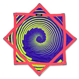First Earth Spiral 1 Flow Star – UV reactive spiral design spinner perfect for festival and rave flow