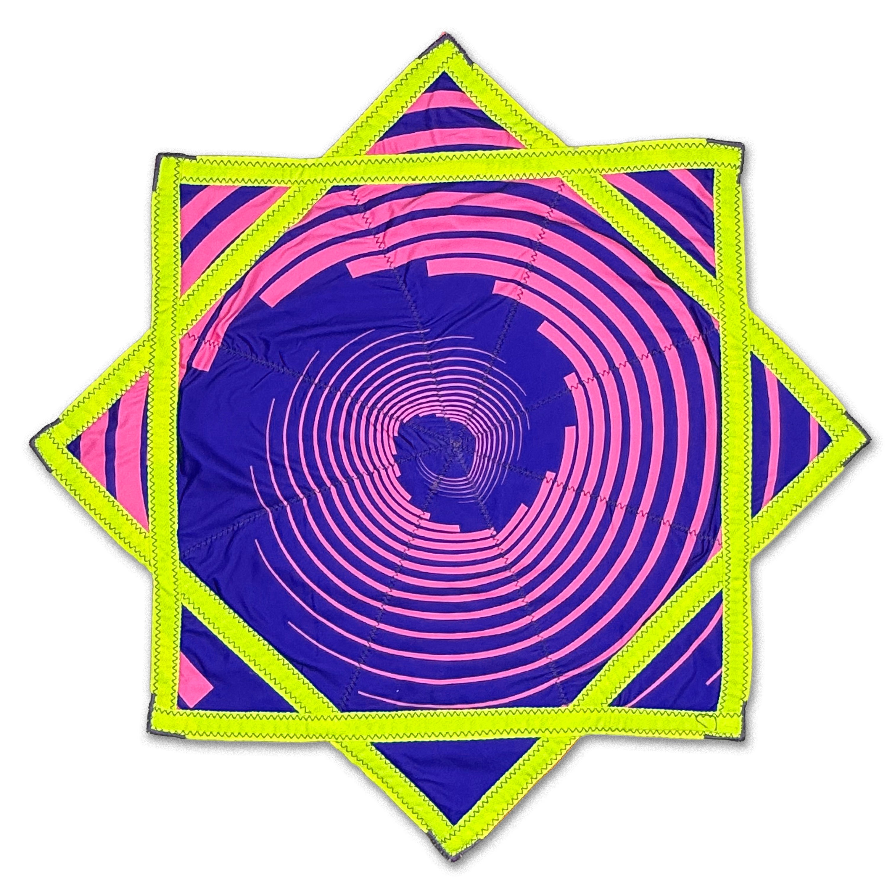 First Earth Spiral 1 Flow Star – UV reactive spiral design spinner perfect for festival and rave flow