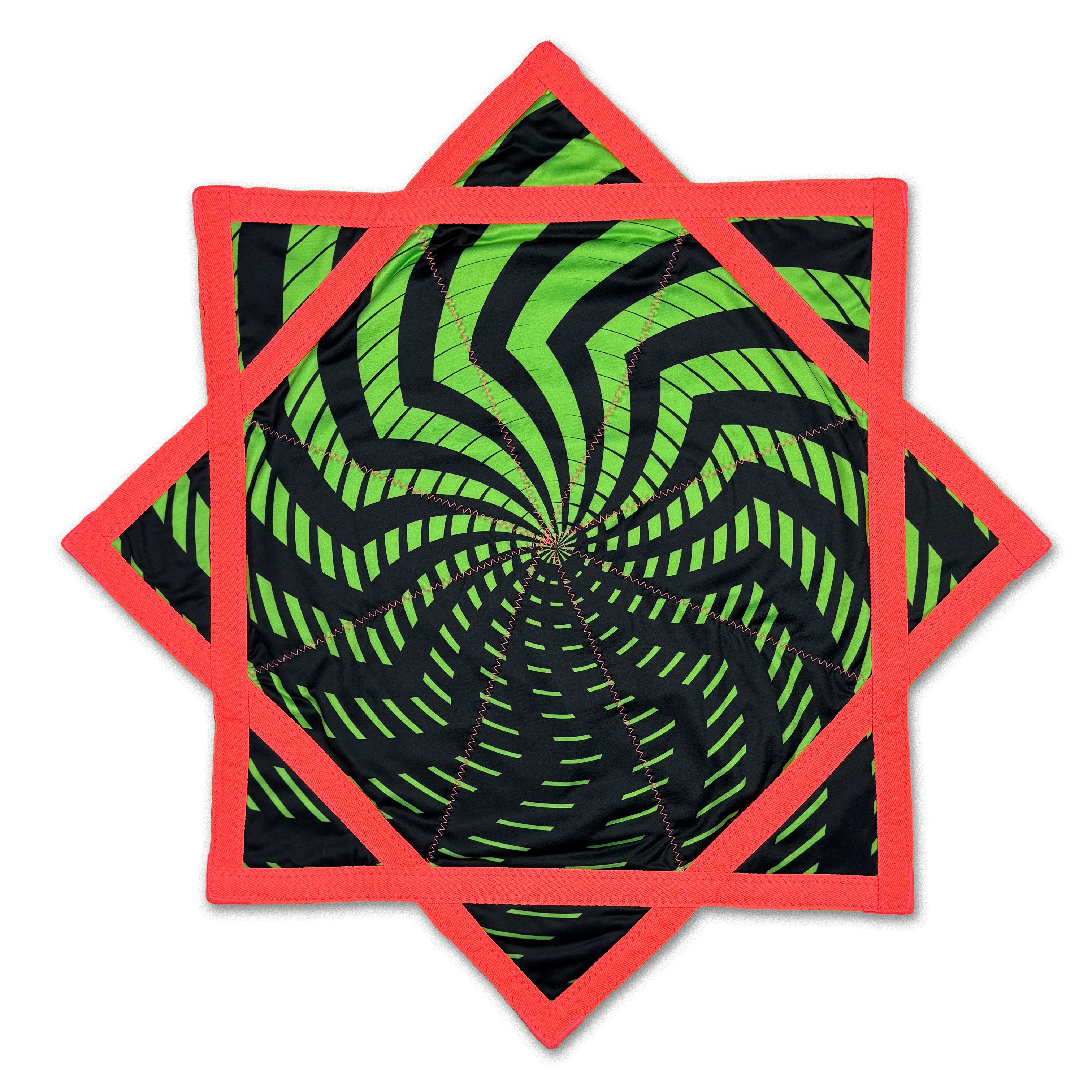 First Earth Spiral 3 Flow Star – UV reactive spiral design spinner perfect for festival and rave flow