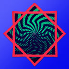 First Earth Spiral 3 Flow Star – UV reactive spiral design spinner perfect for festival and rave flow