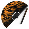 Sacred Stripes - UV Glow - Hand Fan