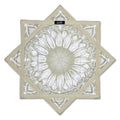 First Earth Sunflower of Life Tan Flow Star – UV reactive spinning flow prop for raves and festivals
