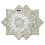 First Earth Sunflower of Life Tan Flow Star – UV reactive spinning flow prop for raves and festivals