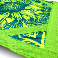First Earth Mini Sunflower of Life UV reactive Flow Star – portable flow arts prop for rave and festival spinning