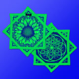 First Earth Mini Sunflower of Life UV reactive Flow Star – portable flow arts prop for rave and festival spinning