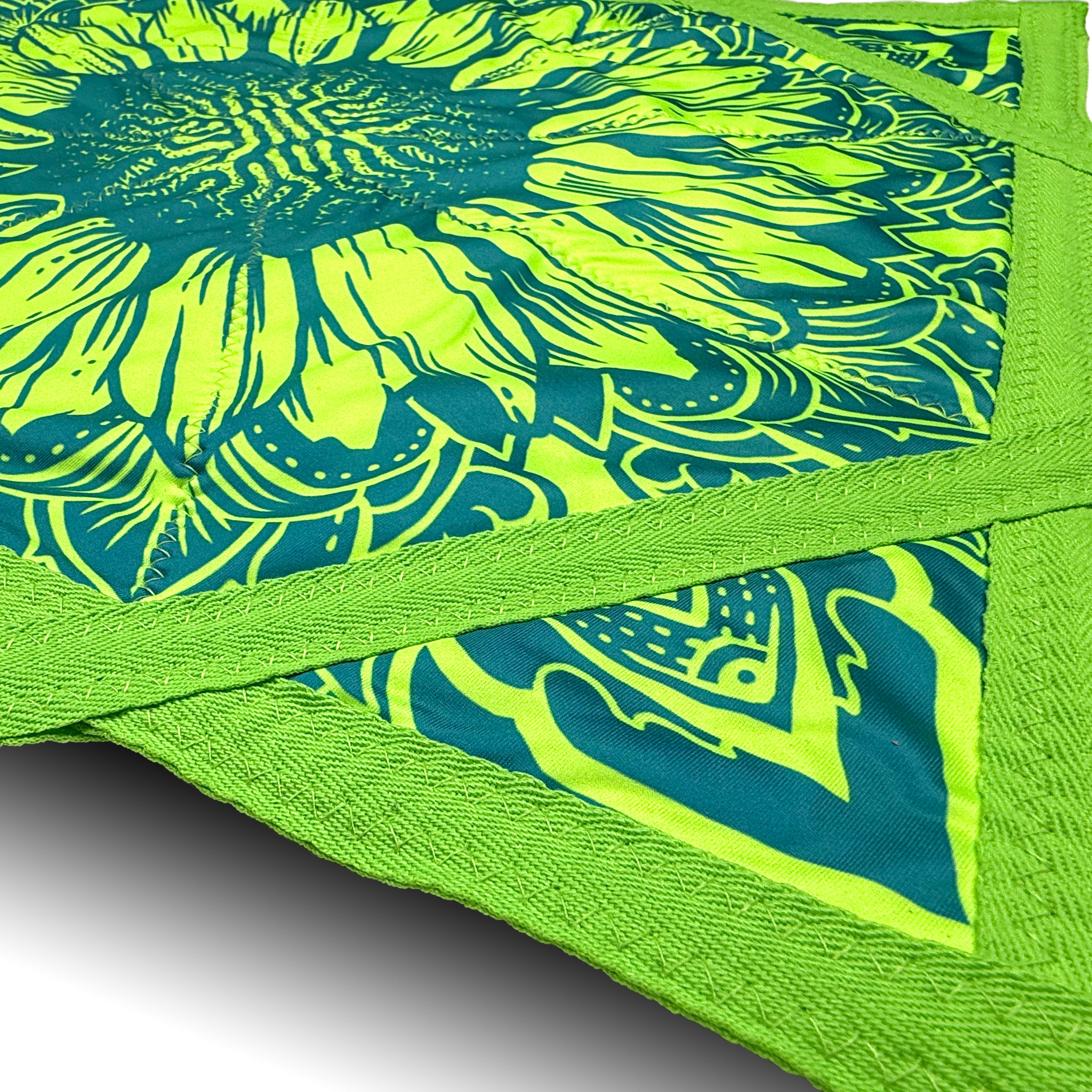 Sunflower of Life – UV spinning flow star by First Earth, sacred geometry rave prop for festivals and flow arts