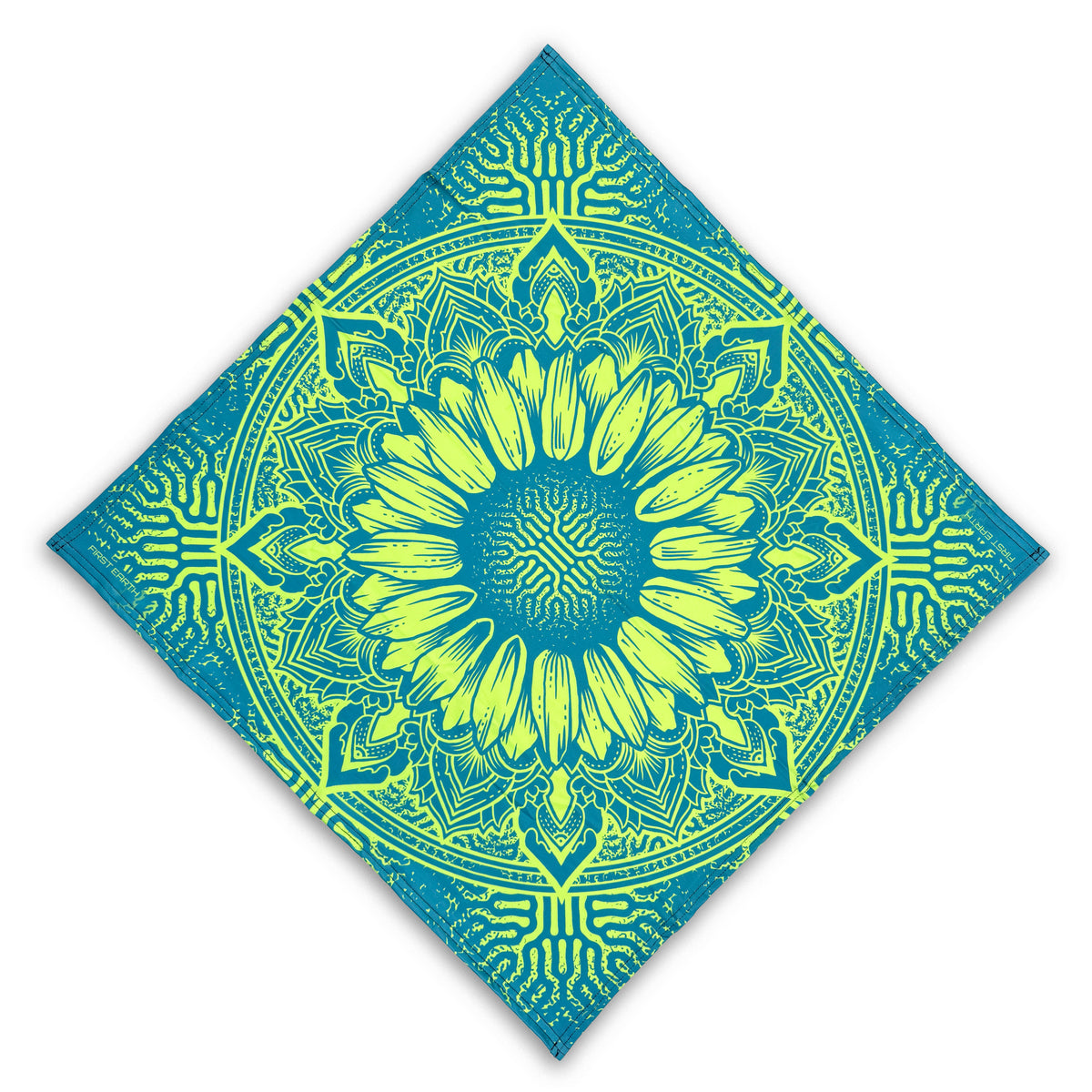 Sunflower UV square bandana matching the Sunflower crop jersey