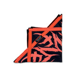 Tempest Neon Peach UV Flow Star spinning dance prop with bold geometric artwork, 25.5 inch rave and festival flow arts toy by First Earth