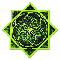 Flower of Life - UV Green - Flow Star