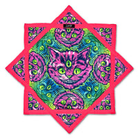 Cheshire Dreams – UV spinning flow star by First Earth, vibrant rave prop with dreamlike art 