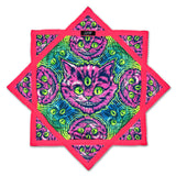 Cheshire Dreams – UV spinning flow star by First Earth, vibrant rave prop with dreamlike art 